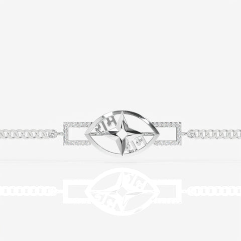 Ramojwala Sterling Silver Men's Bracelet