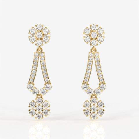 Vienna Moissanite Diamond Luxe Sterling Silver Earrings