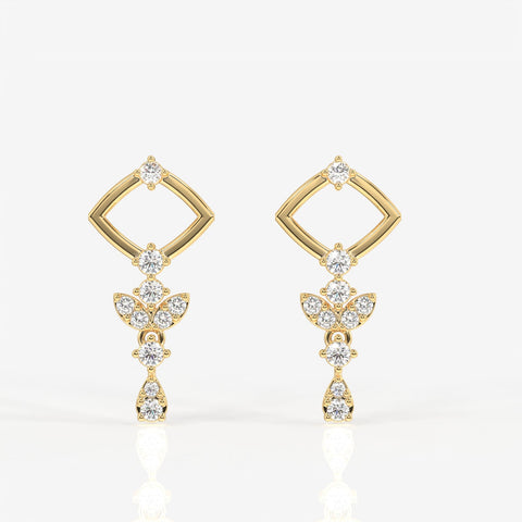 Adira Moissanite Diamond Classic Sterling Silver Earring