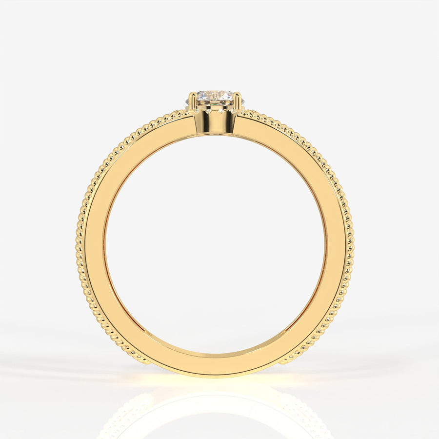 Buy Caratbazaar Regal Crown Lab Grown Diamond Men's 14K Yellow Gold Ring