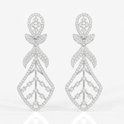 Buy Premium Celestial Bow Moissanite Danglers 14k Gold Earrings