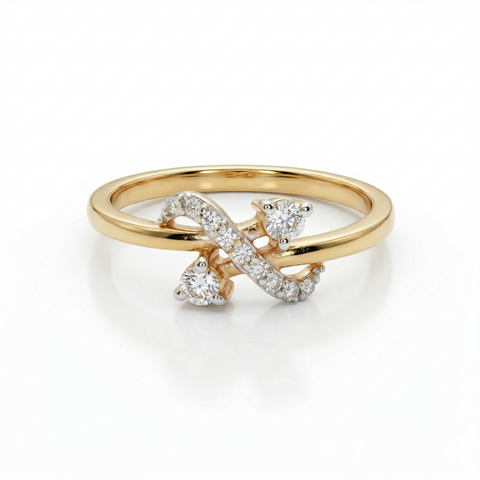 Simple Elegance  Moissanite Diamond Sterling Silver Engagement Ring