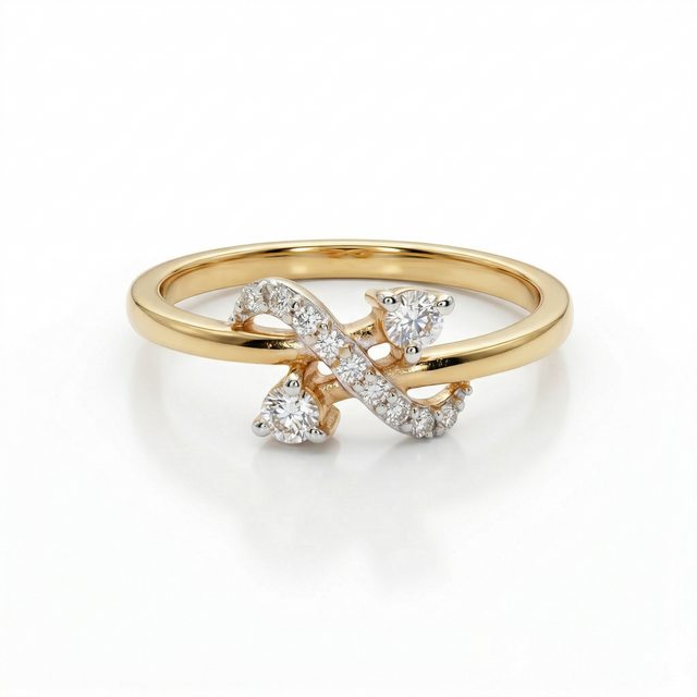 Simple Elegance  Moissanite Diamond Sterling Silver Engagement Ring