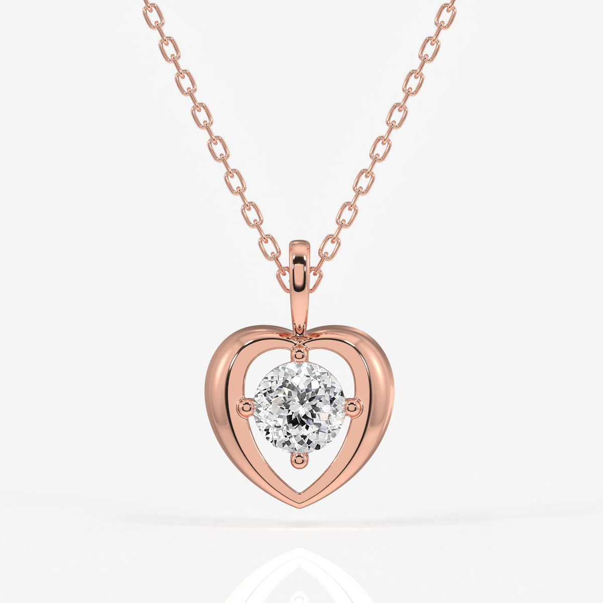 Portuguese Cut Moissanite Diamond Fashion Sterling Silver Pendant