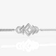 Trikonya Sterling Silver Men's Bracelet