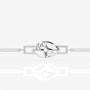 Ramojwala Sterling Silver Men's Bracelet