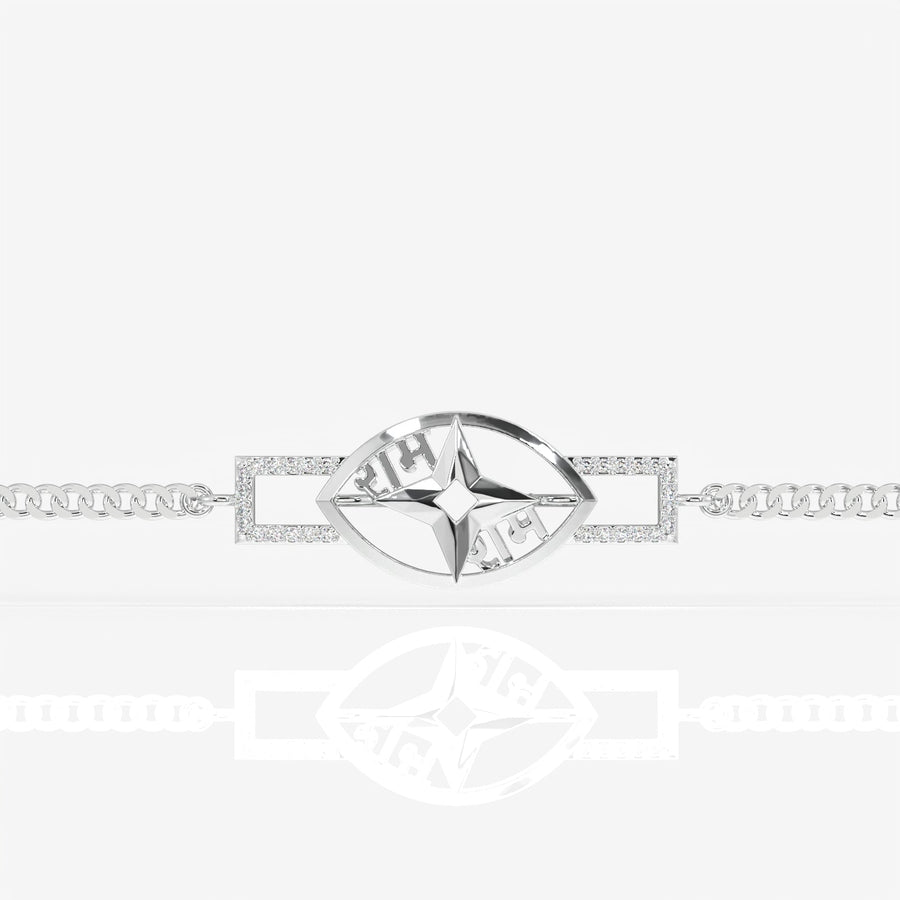 Ramojwala Sterling Silver Men's Bracelet