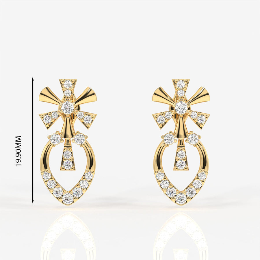 Seraphina Moissanite Diamond Sterling Silver Earrings