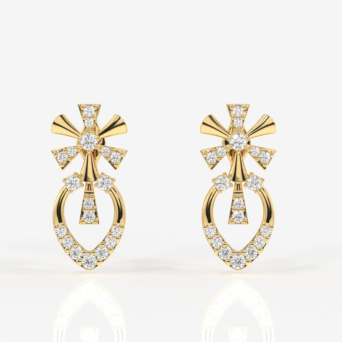 Seraphina Moissanite Diamond Sterling Silver Earrings