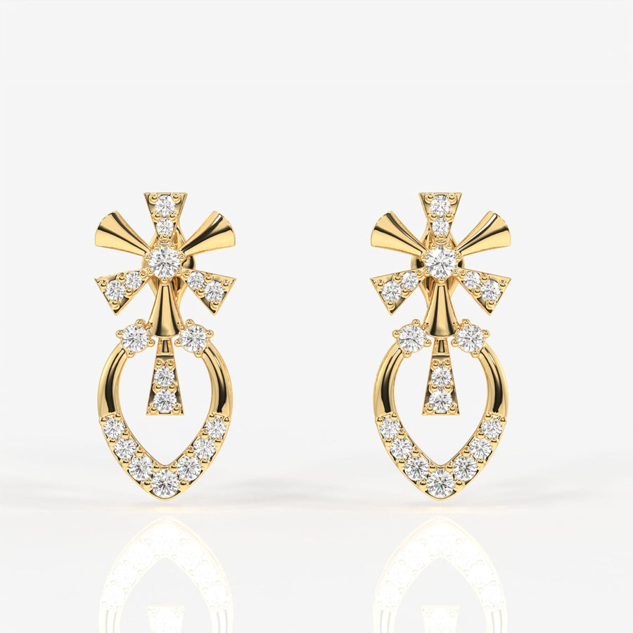 Seraphina Moissanite Diamond Sterling Silver Earrings