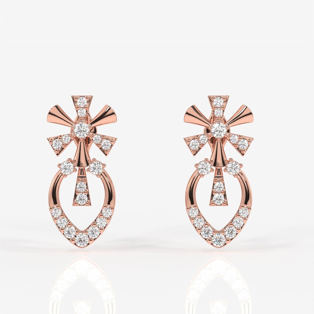 Seraphina Moissanite Diamond Sterling Silver Earrings