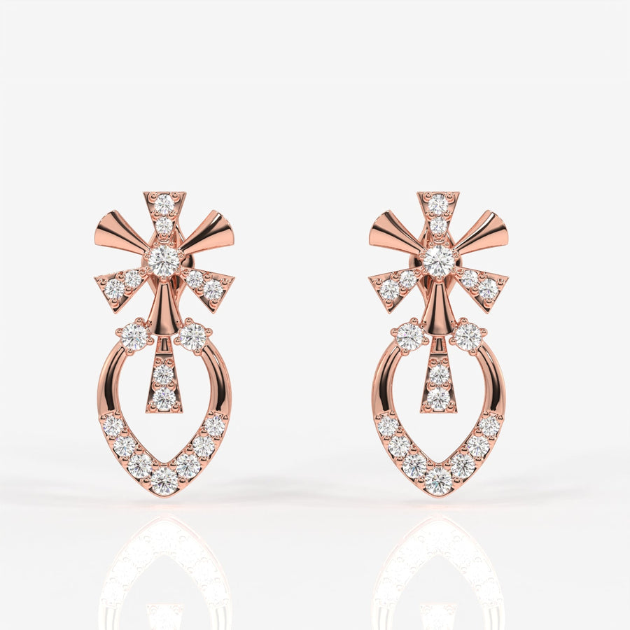 Seraphina Moissanite Diamond Sterling Silver Earrings