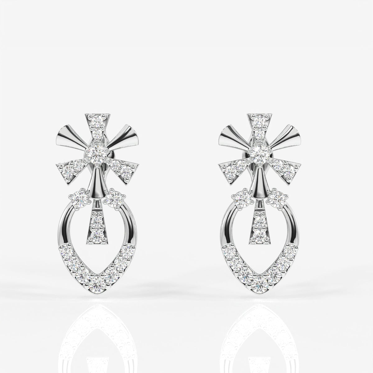 Seraphina Moissanite Diamond Sterling Silver Earrings