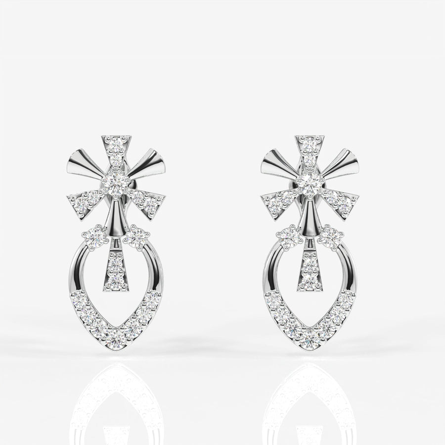 Seraphina Moissanite Diamond Sterling Silver Earrings