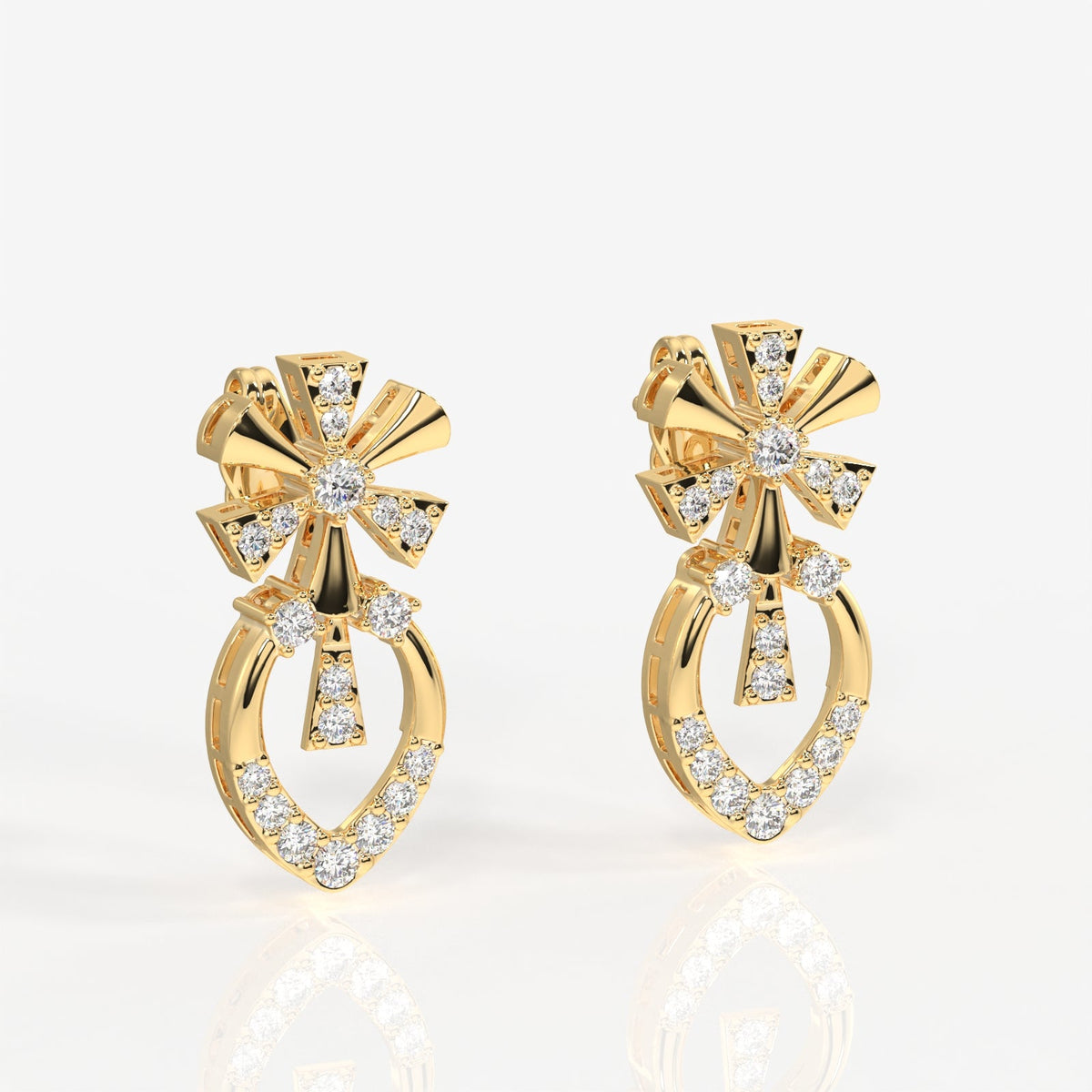 Seraphina Moissanite Diamond Sterling Silver Earrings