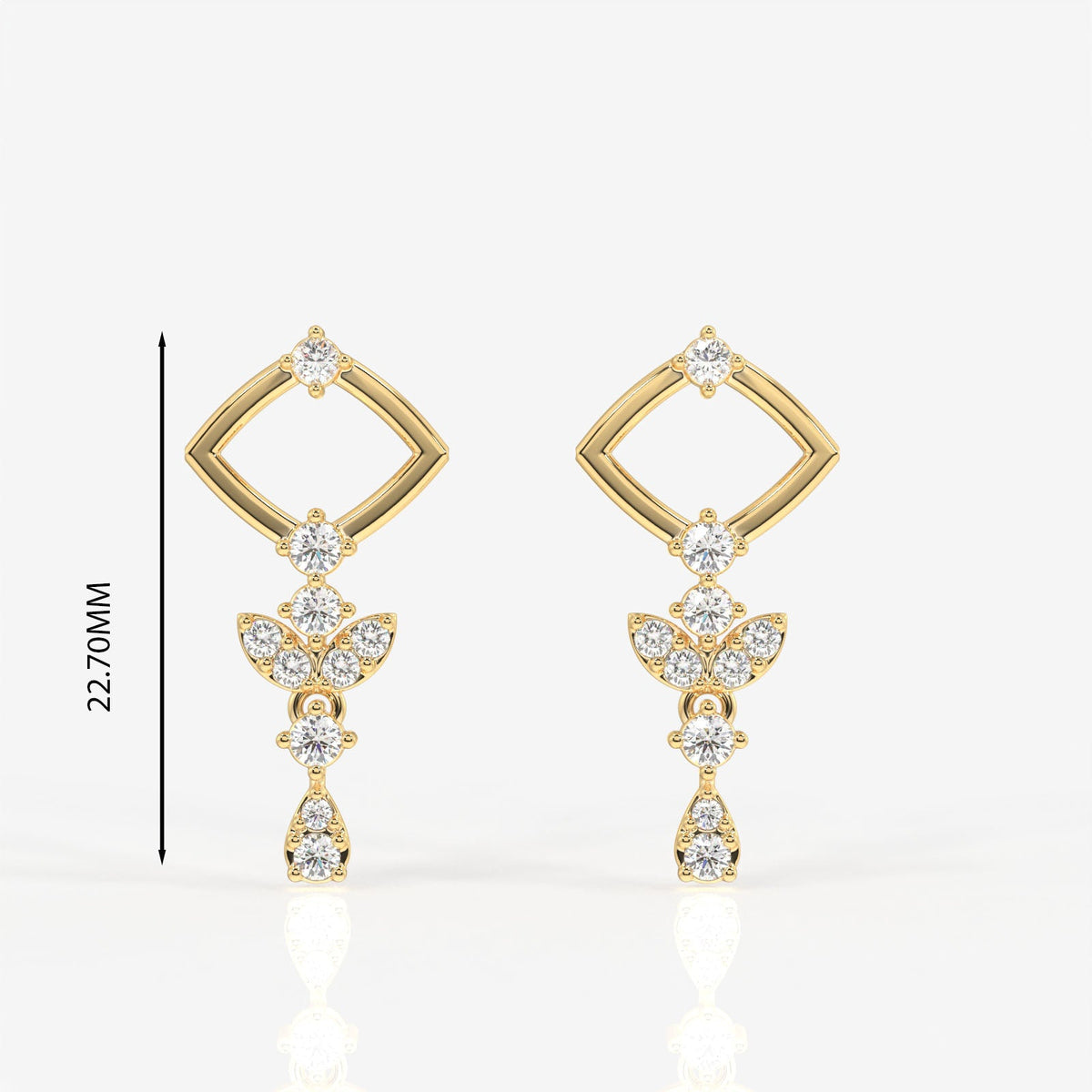 Adira Moissanite Diamond Classic Sterling Silver Earring