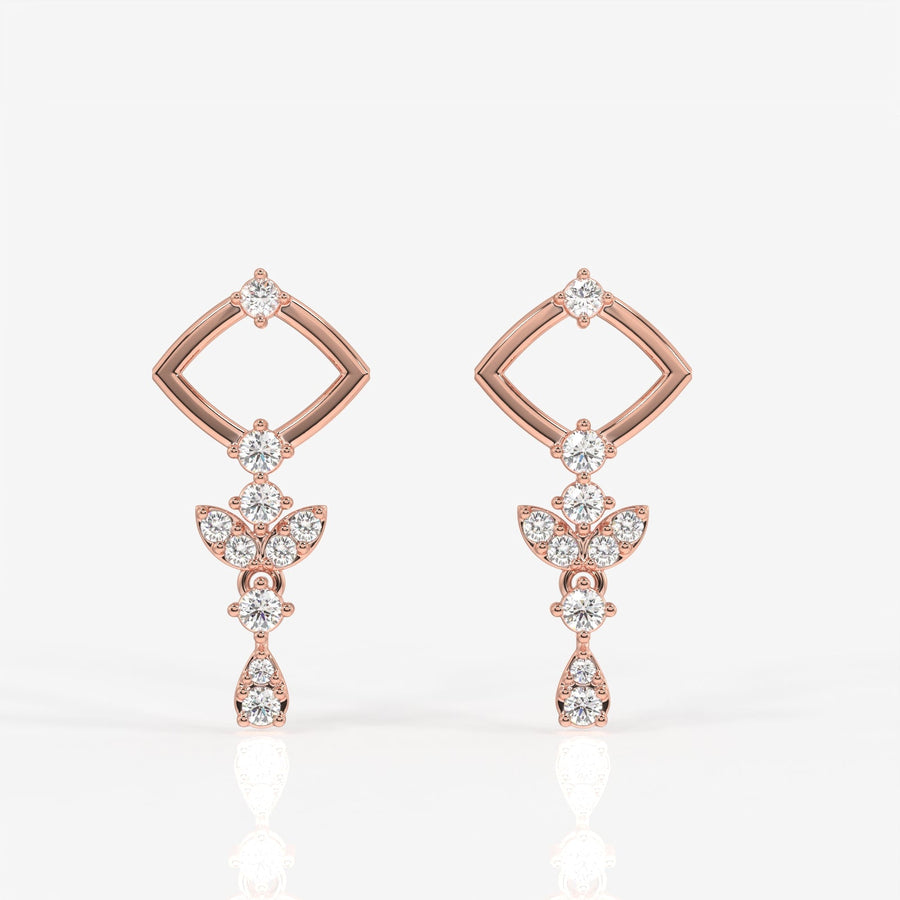 Adira Moissanite Diamond Classic Sterling Silver Earring