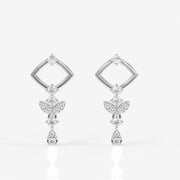 Adira Moissanite Diamond Classic Sterling Silver Earring