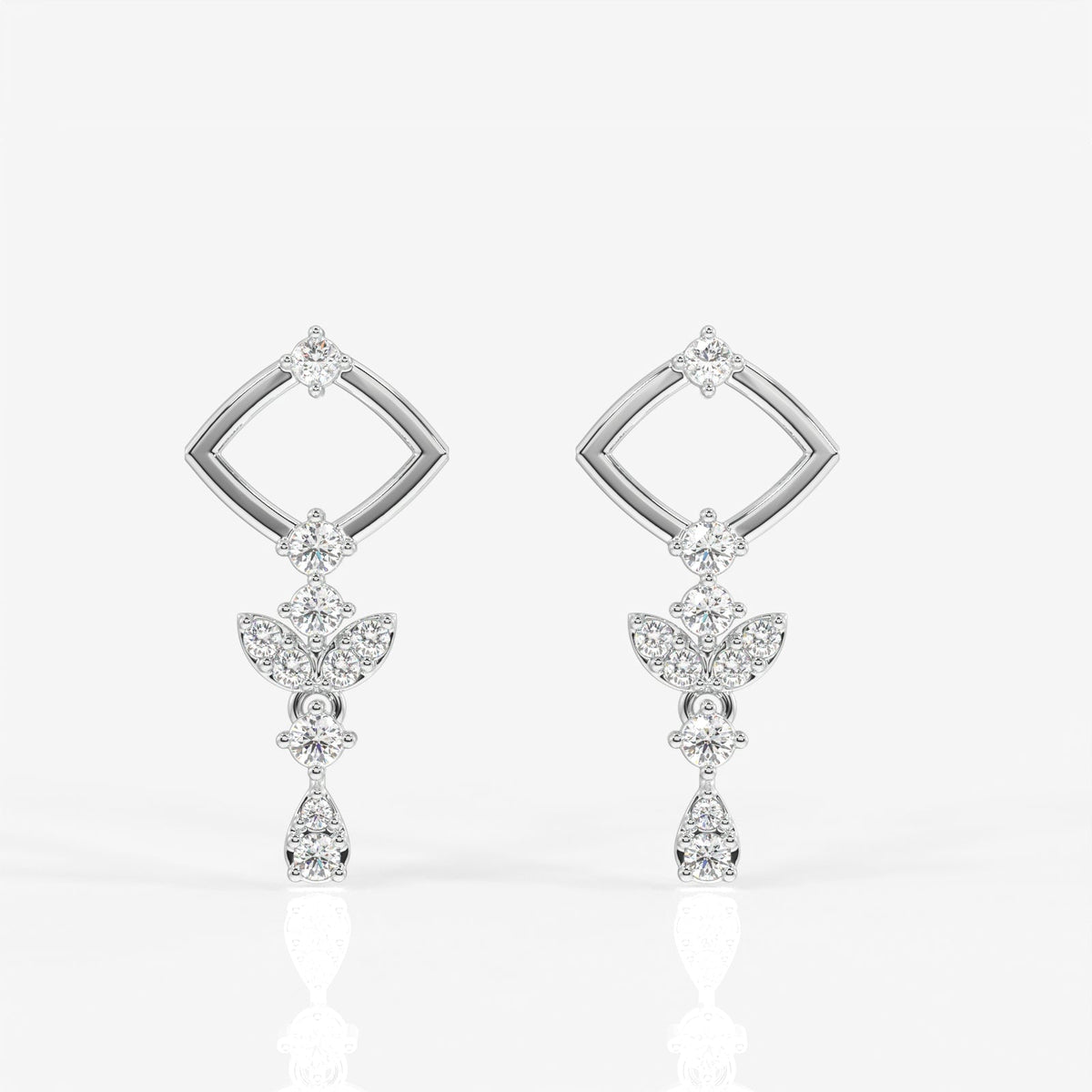 Adira Moissanite Diamond Classic Sterling Silver Earring