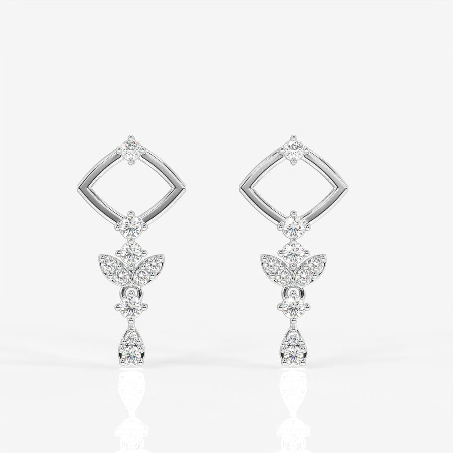 Adira Moissanite Diamond Classic Sterling Silver Earring