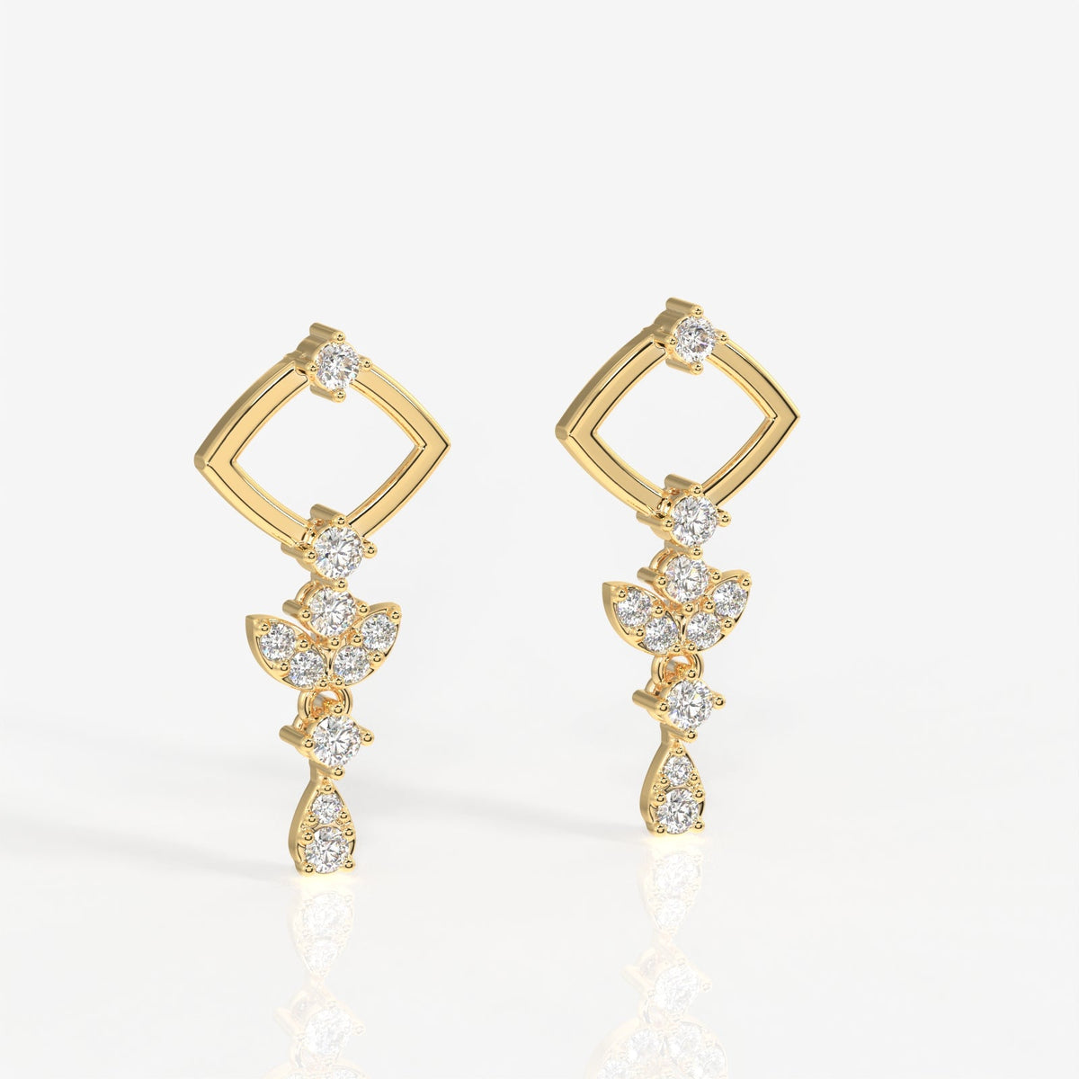 Adira Moissanite Diamond Classic Sterling Silver Earring