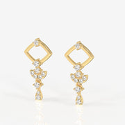 Adira Moissanite Diamond Classic Sterling Silver Earring