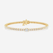 Oval Cut Moissanite Diamond Tennis Sterling Silver Bracelets