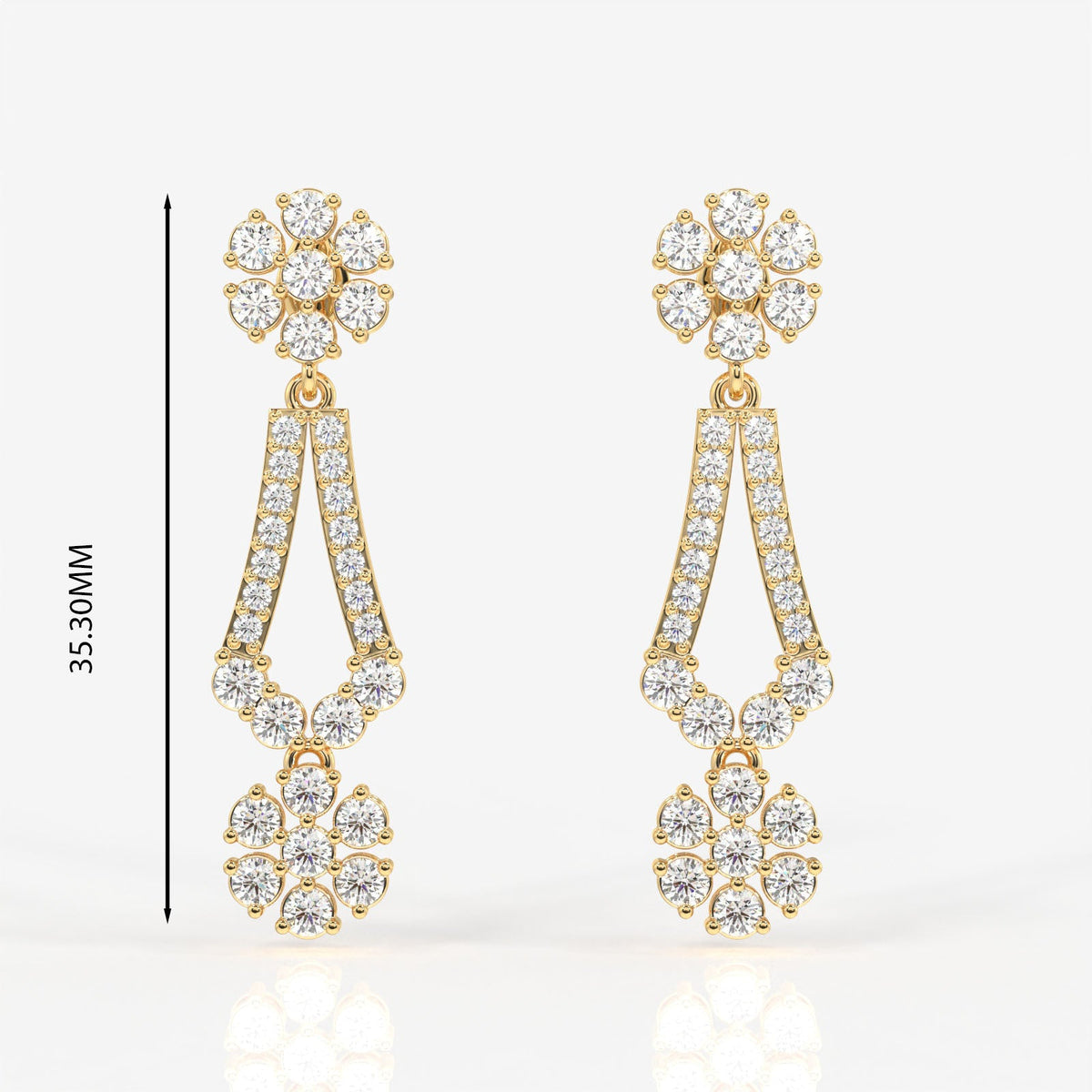 Premium Round Cut Moissanite Diamond Sterling Silver Necklace & Earrings Set