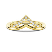 Round Cut Moissanite Diamond Wedding Band Sterling Silver Ring