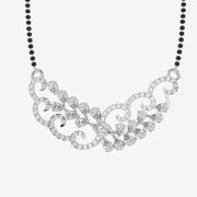 Women's Moissanite Diamond Sterling Silver Mangalsutra