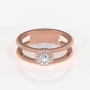 Shop Caratbazaar Regal Crown Lab Grown Diamond Men's 14K Yellow Gold Ring