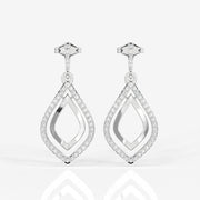 Shop Luxe Petal Lab Grown Danglers 14k Gold Earrings