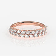 Shop Marquise Cut Lab Grown Diamond Wedding Band 14k Gold Ring