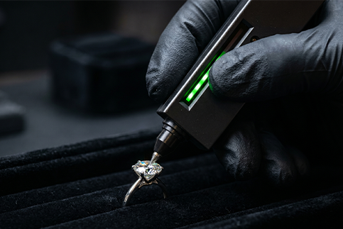 Our Moissanite Which Passes Diamond Test!